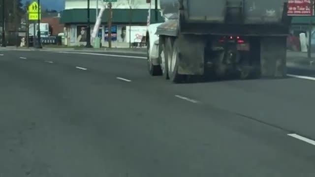 Truck Loses Two Wheels While Driving