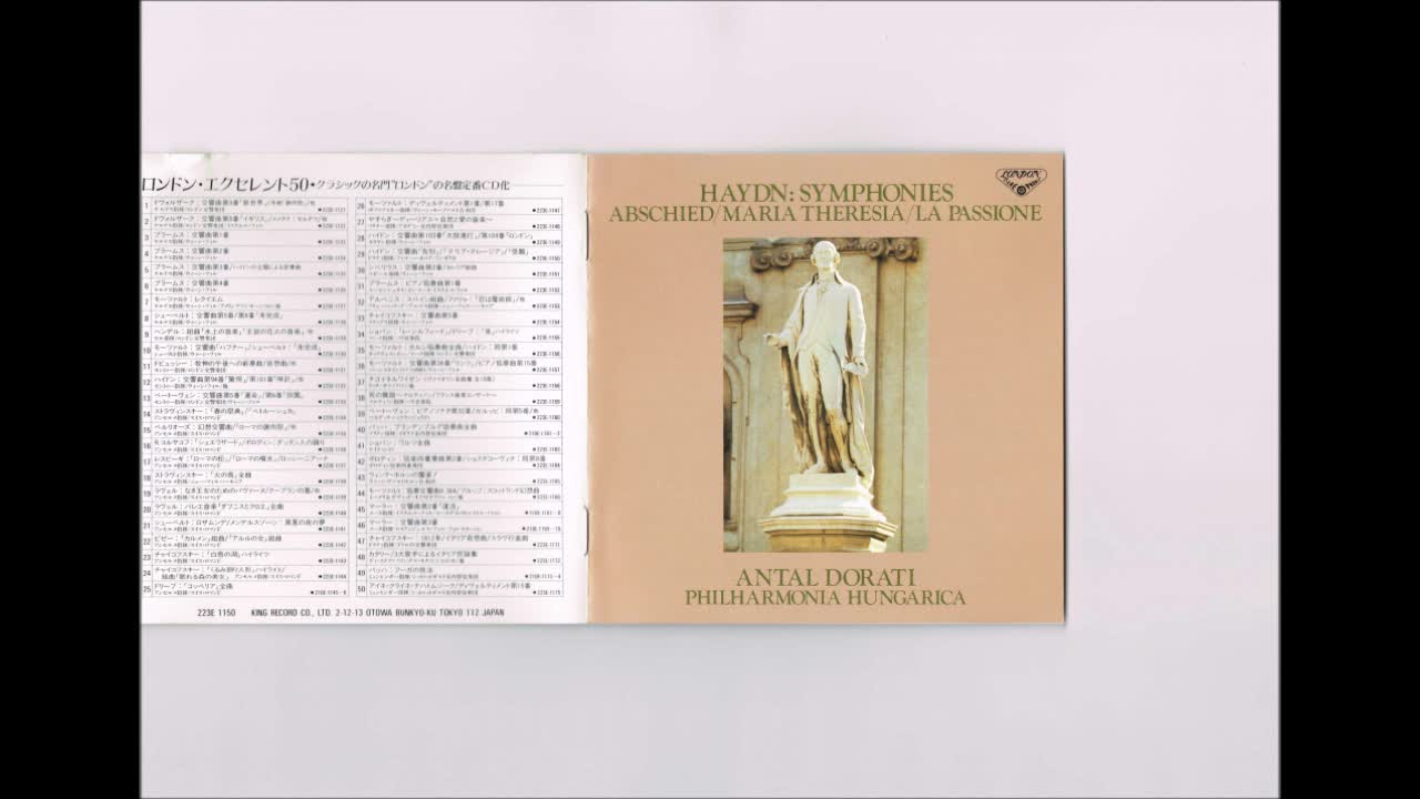 Haydn - Symphony No.45 “Abschied” Dorati Hungarica