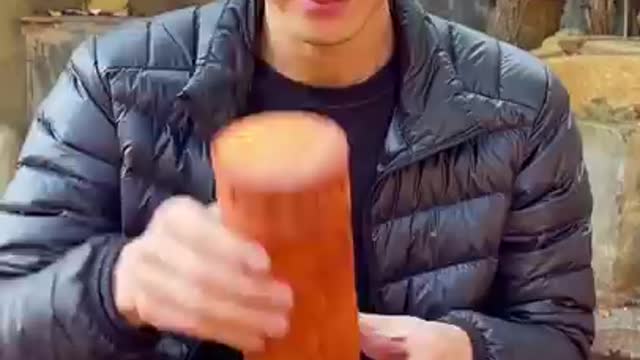 Amazing Woodworking Skills made bottle