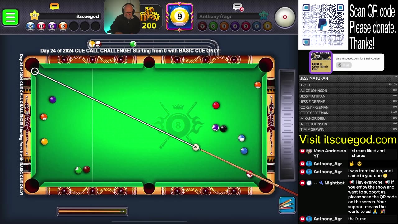 The 8 Ball & 9 Ball Pool LIVE Show with ITSCUEGOD