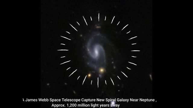 James Webb Space Telescope Capture This Young Spiral Galaxy near Neptune