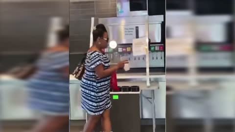 black Woman fights Mc Donald's Manager over salty Chips