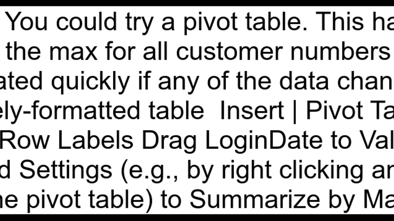 How to get max date from one column and match with other column in Excel