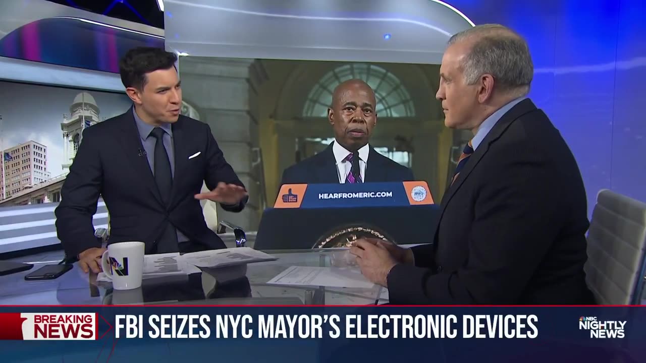 FBI seizes electronic machines from NYC mayor Eric Adams (NBC news)