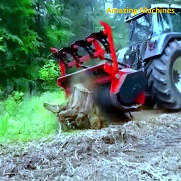 Amazing Tractor cutting tree - Amazing Machines #2