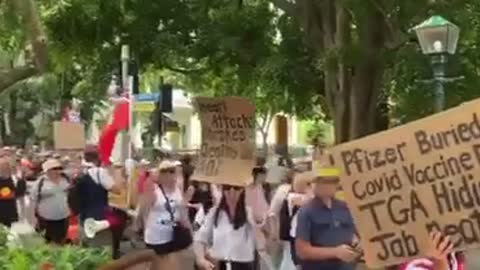 Freedom protest outside old parliament