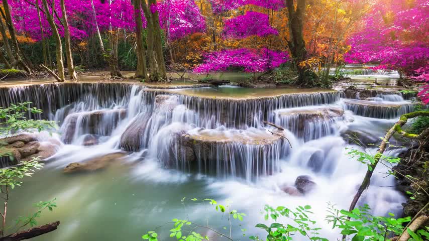 Relaxing Music Nature Sounds Beautiful Waterfall Fall Asleep Relax