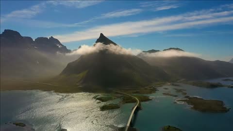 fredvang bridges lofoten islands is an archipelago in the county