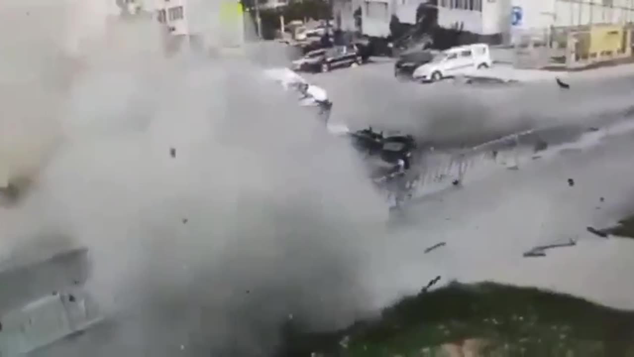 💥☠️ The moment the car of the captain of the 1st rank of Black Sea Fleet was