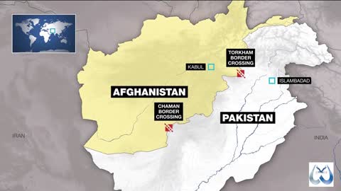 Afghan families flee the Taliban into Pakistan