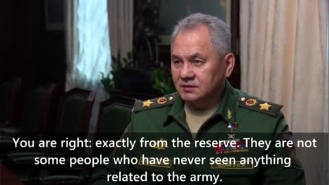Interview of the Minister of Defense of Russia General Sergei Shoigu