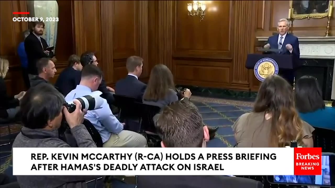 BREAKING NEWS- McCarthy Accuses Biden Of 'Neville Chamberlain Moment,' Weakness After Israel Attack