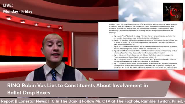 Exposing RINO Robin Vos, the Cowardly Liar