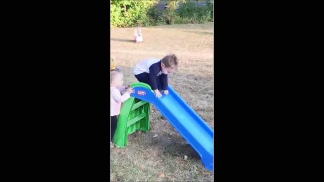 Kid Falling into his face