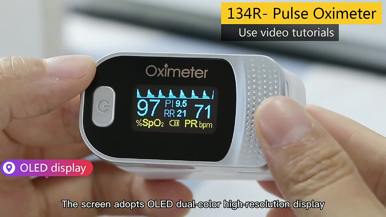 Finger Pulse Oximeter SPO2 PR PI RR Blood Oxygen Saturation Meter Heart Rate