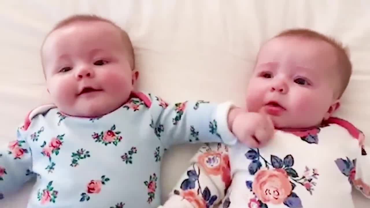 Funny babies twins👯