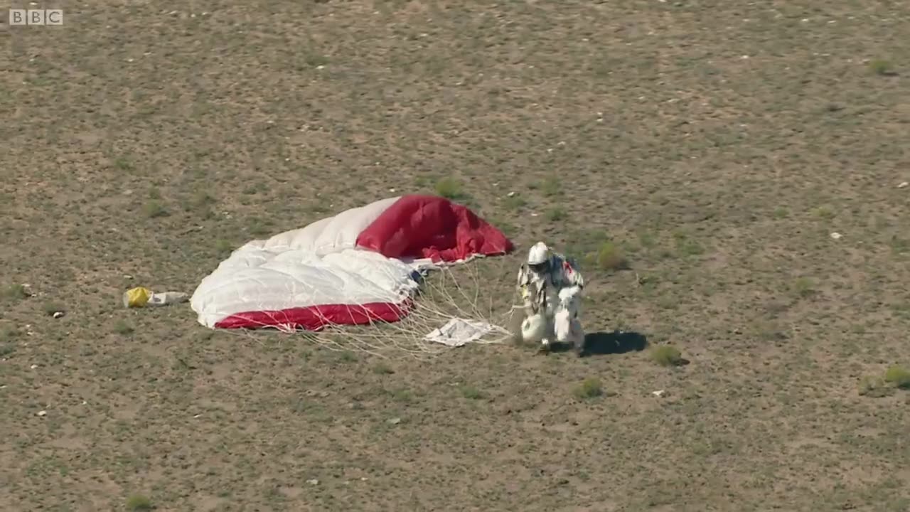 Jumping From Space! - Red Bull Space Dive - BBC