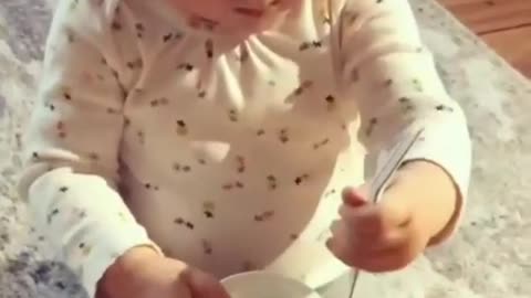 Extreme talent of baby