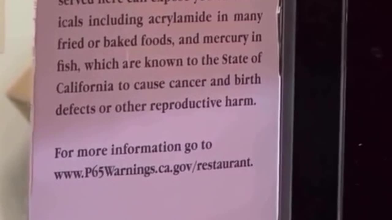 McDonald's drive-thru food warning