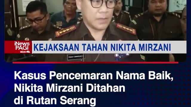 Kasus Pencemaran Nama Baik, Nikita Mirzani Ditahandi Rutan Serang