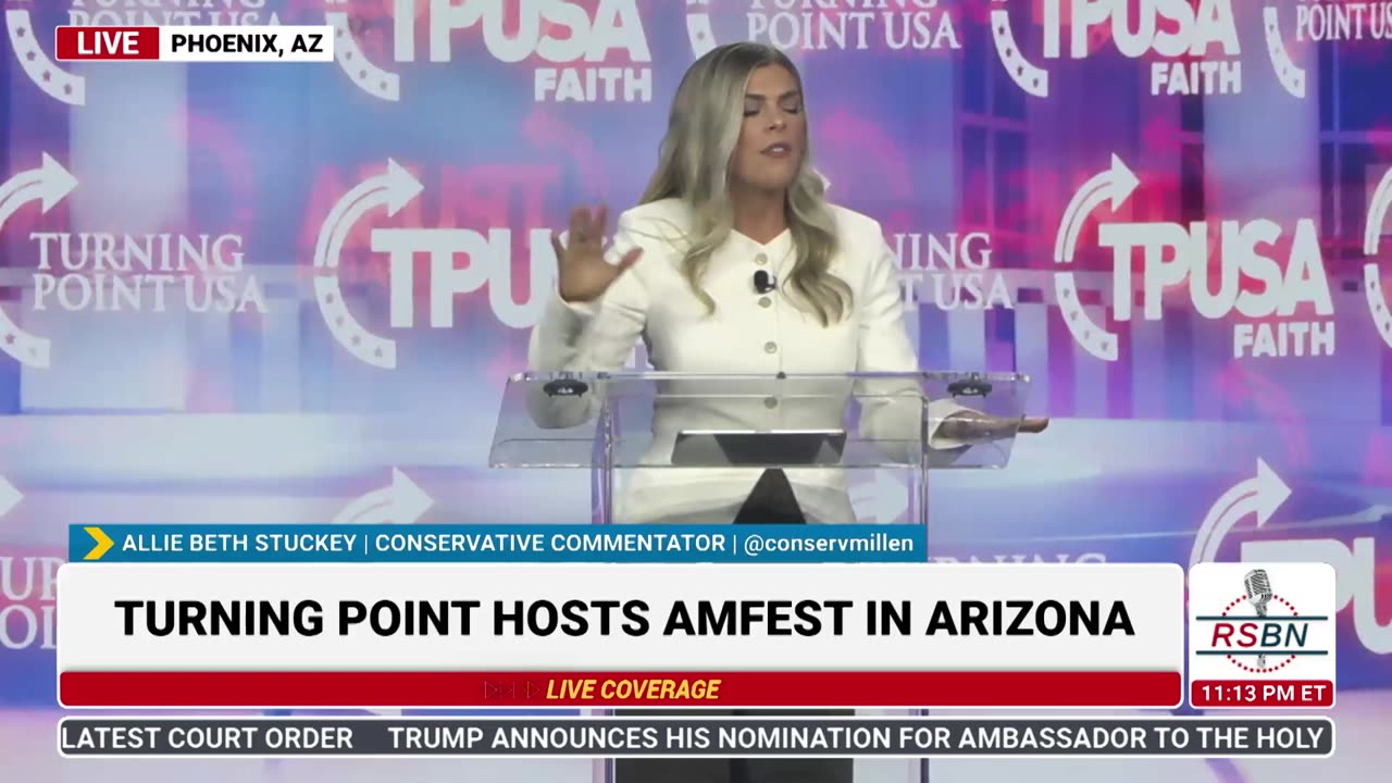 FULL SPEECH: Allie Beth Stuckey Speaks at TPUSA's America Fest Conference: Day Three - 12/21/24