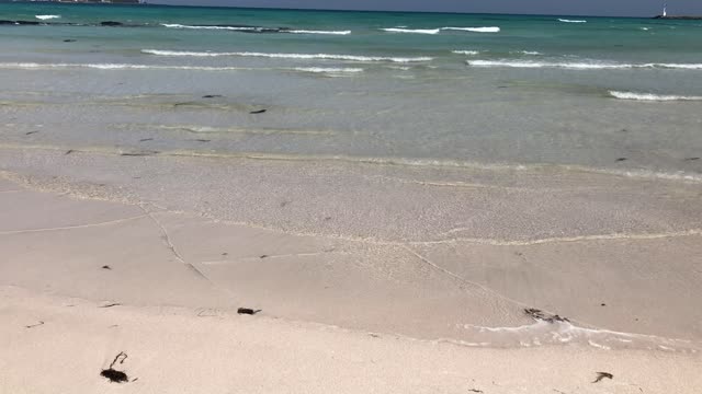 Waves coming from the sea in Jeju Island