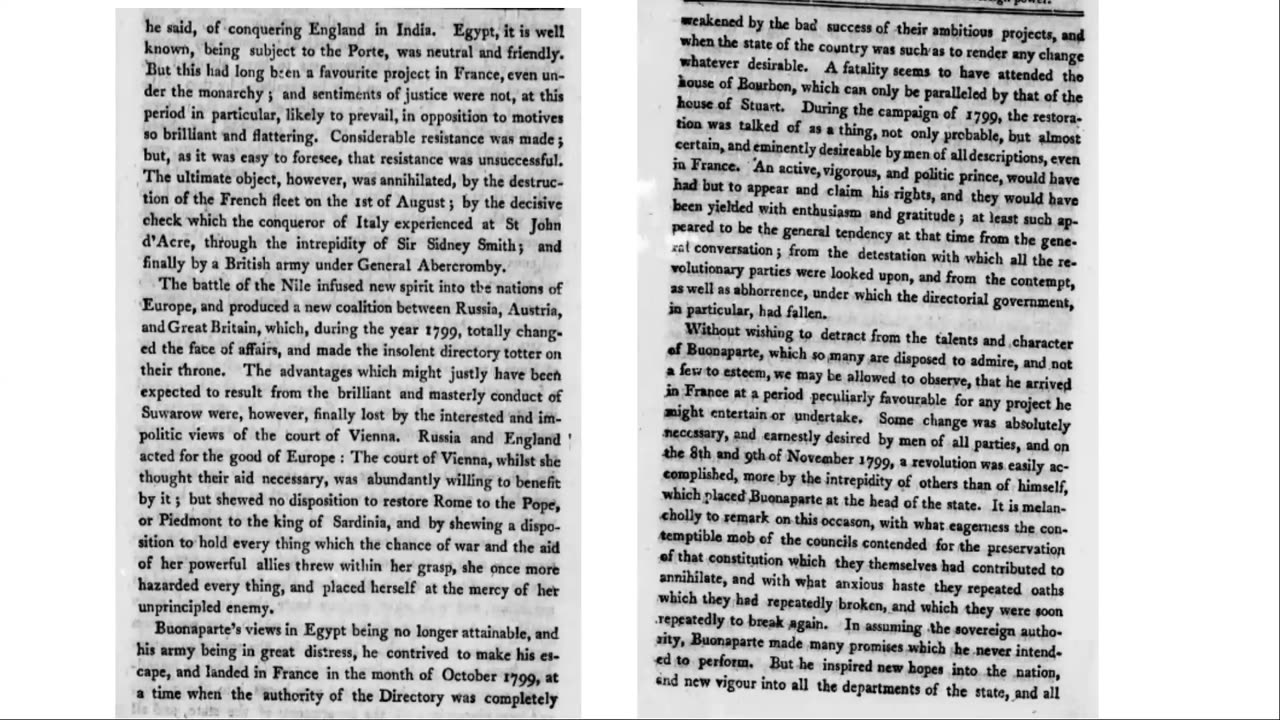 Book from 1804 discussing true nature of Napoleon Buonaparte Bonaparte French Revolution conspiracy