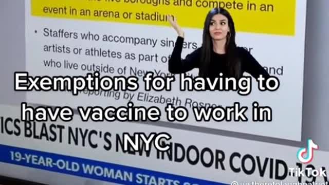 Newsmax reports on celebrates being exempt from the COVID 19 regulations in NYC