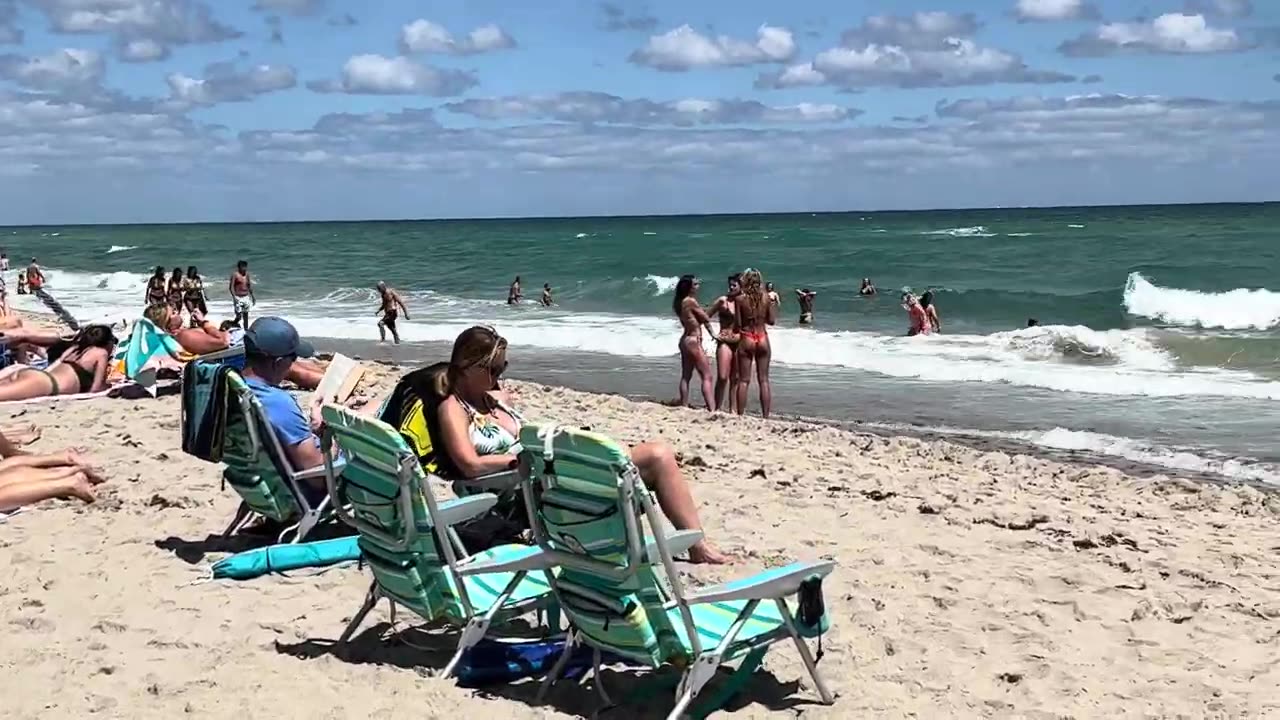 Nice day at Miami beach walk | beach walk 4k Vlog 3