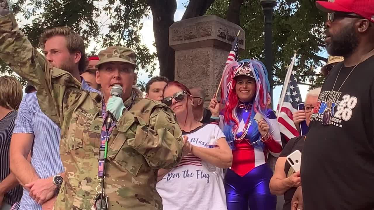 Stop the steal Rally Austin Texas with Owen Shroyer of Info Wars