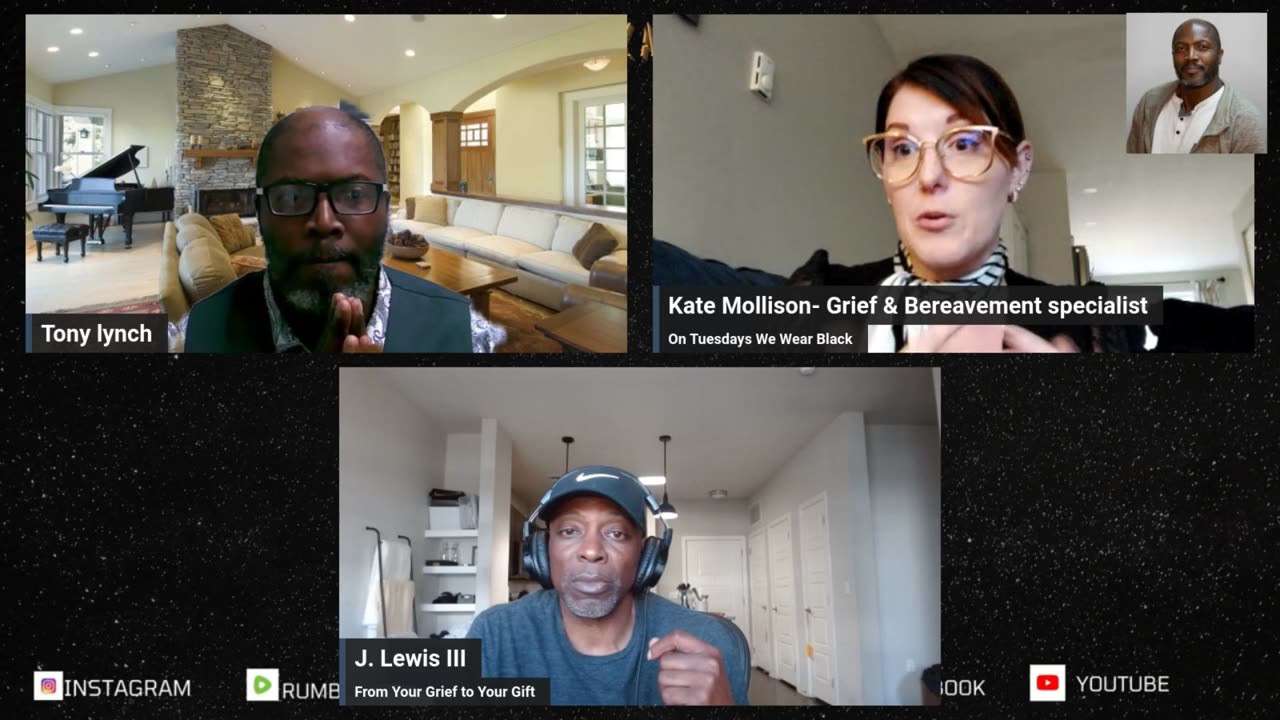 GRIEF LET'S TALK ABOUT IT PODCAST/ JLEWIS N KATE MOLLISON