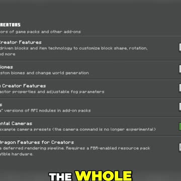 Unveiling the Insane World of Experimental Cameras, Editor Mode, and Render Dragon in Minecraft