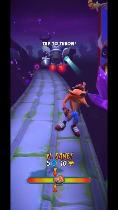 Frosty Dr. N. Gin Battle Run Gameplay - Crash Bandicoot: On The Run! (S3 Battle of the Dragons)