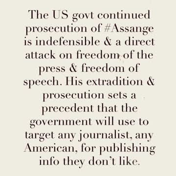 US govt continued prosecution of Assange is indefensible