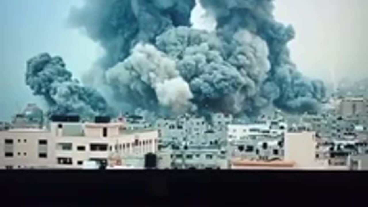 GAZA Resident Building gets bombed my Israel