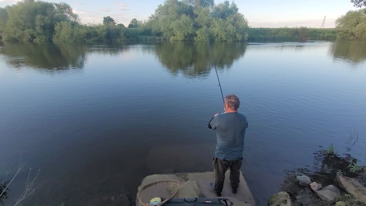 Dave Getting his first barbel run of the season