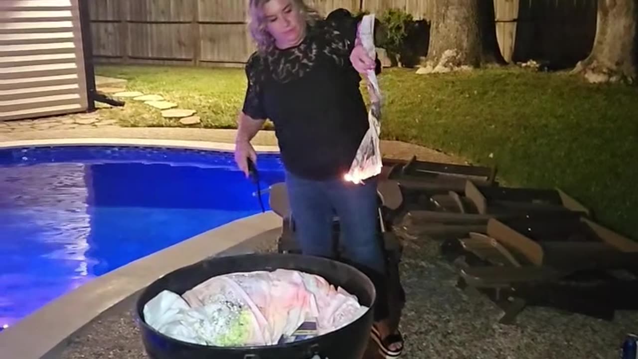 Woman Trips and Falls Into Pool While Celebrating Her Divorce