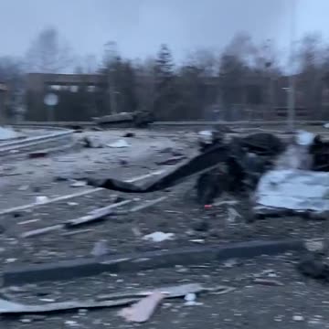 Borodyanka after the fighting a few hours prior.