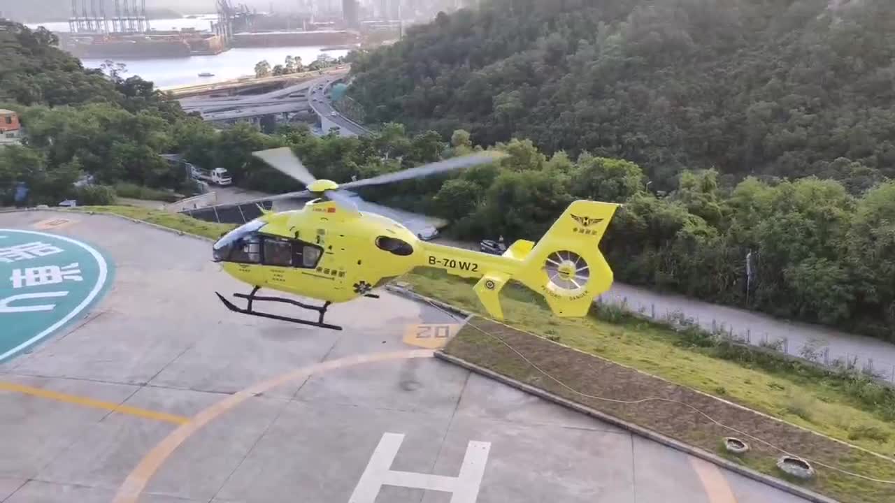 Helicopter take off