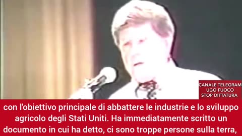 🔴💣SPIA DEI SERVIZI SEGRETI BRITANNICI JOHN COLEMAN "ENTRO IL 2050 INTENDONO DIMEZZARE LA POPOLAZION