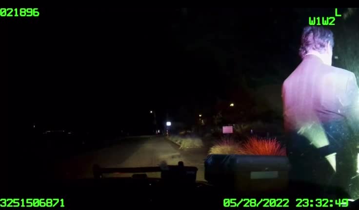 Pauly Pelosi dashcam- he's too frigging Drunk! Way over limit!