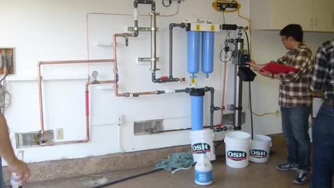 Installation of Pursanova Complete Home Water Treatment System at Point of Entry [POE]