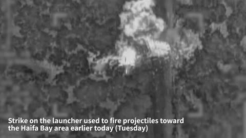 IDF: Over the past day (Tuesday), the IAF struck approximately 20 launchers