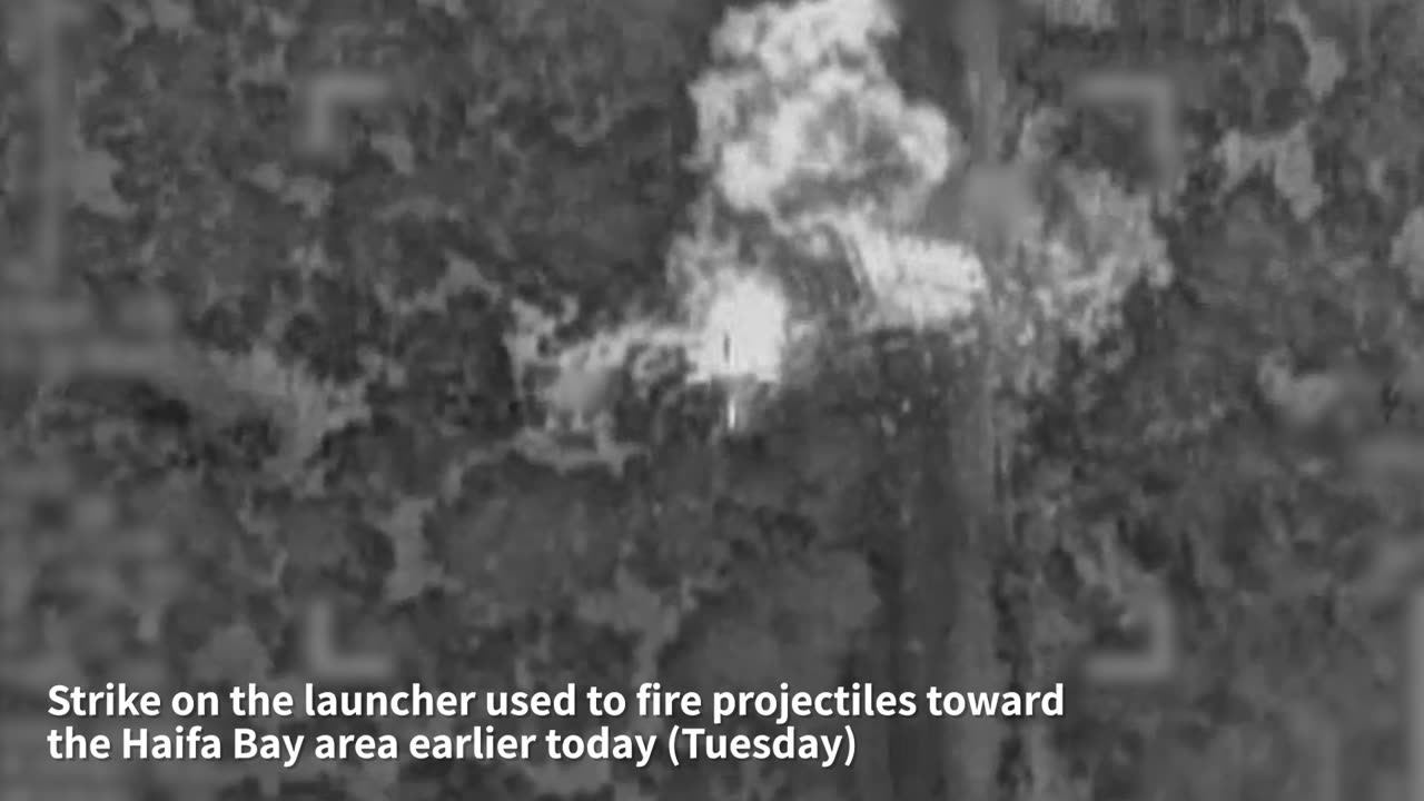IDF: Over the past day (Tuesday), the IAF struck approximately 20 launchers
