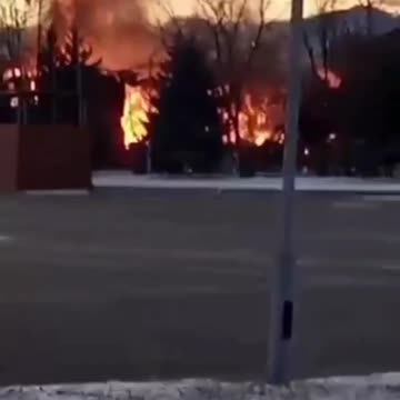 Russian Military Base in Chechnya is Burning