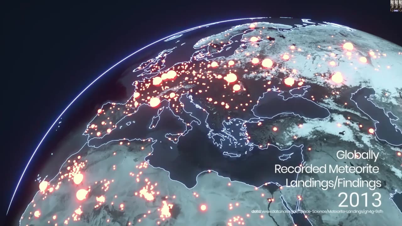 Asteroids that have hit Earth over the last 600 years🤯