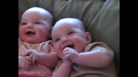 cute and adorable laughing baby