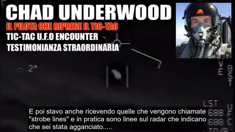 Ufo e Uap, Chad Underwood: Clamorosa testimonianza del pilota che ha incontrato il Tic Tac