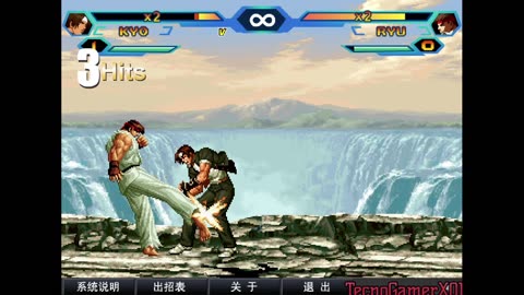 Jugando KOF WING 0.9 YO vs CPU