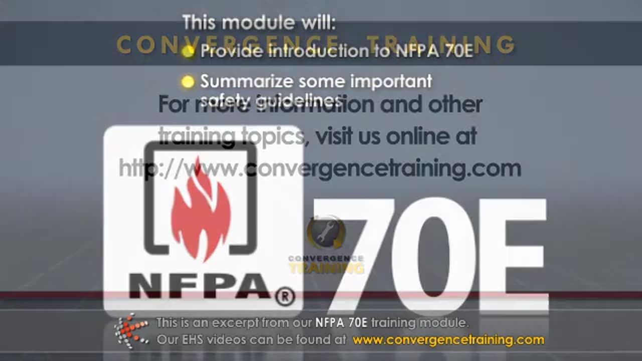 NFPA 70E Introduction Training